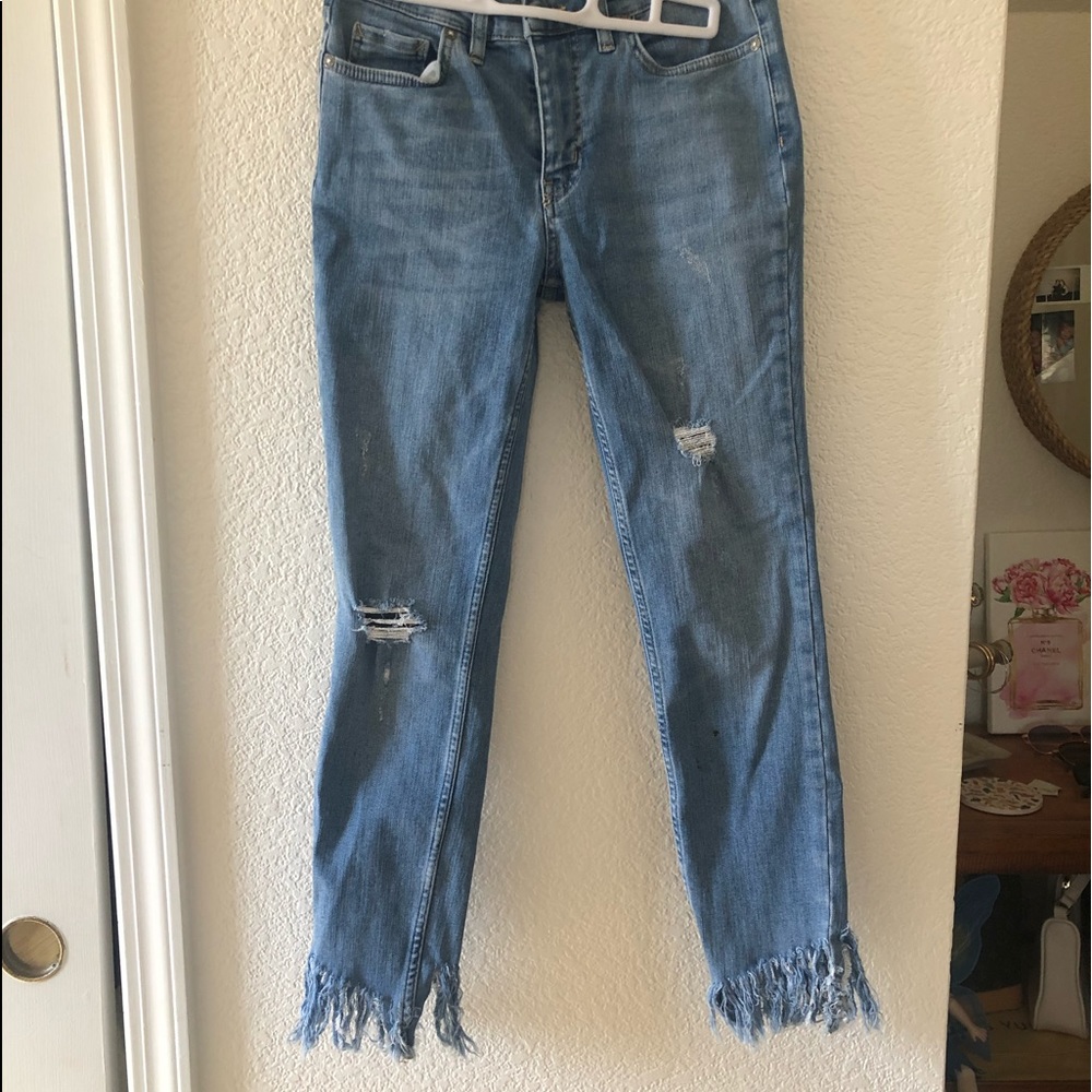 Size 26 free people mid-rise skinny jeans